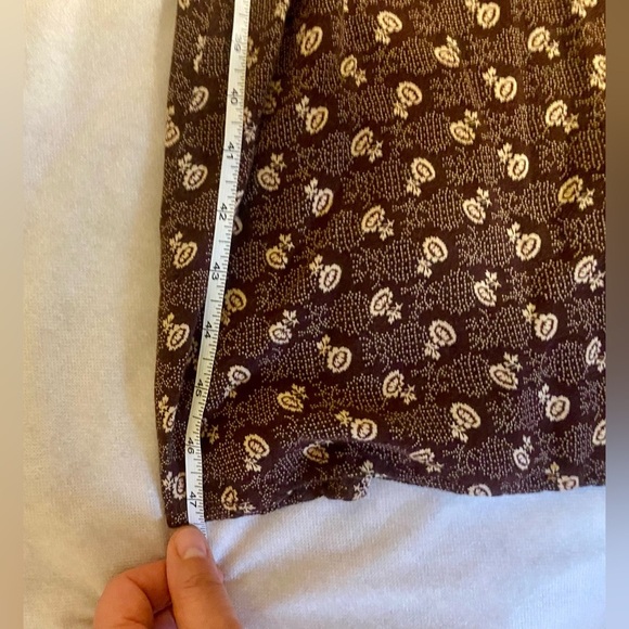 Elegant Cream and Brown Dress and short blouse set - Picture 11 of 11